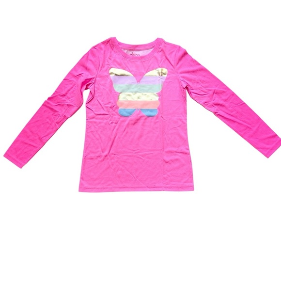 Circo Hot Pink and Gold Long Sleeve Shirt size 10/12 - Picture 2 of 5